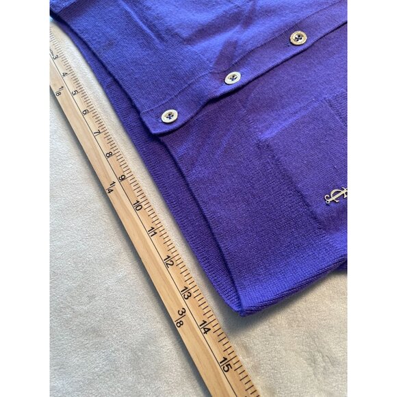 Juicy Couture Purple Bow Back Cardigan XS Sweater 100% Wool Cottagecore Bows Y2K - Picture 5 of 14